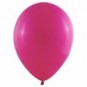 Pack globos de 25 cm + varillas + inflador manual Fucsia