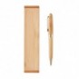 Bolígrafo giratorio de bambú en estuche - vista 2