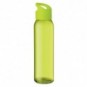 Botella de cristal con tapa y asa para colgar Verde lima
