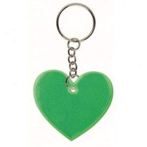 Llavero Frizy forma de corazón Verde
