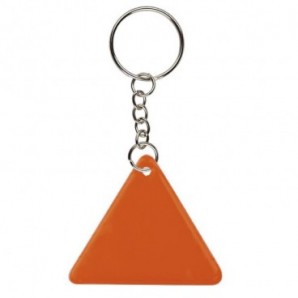 Llavero Frizy con forma de triángulo Naranja