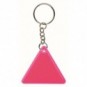 Llavero Frizy con forma de triángulo Rosa