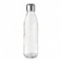 Botella de cristal con tapón de acero inoxidable Transparente