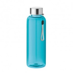 Botella en RPET anti fugas de 500 ml. Azul transparente