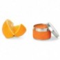 Vela con fragancia en caja metálica Naranja
