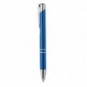 Bolígrafo pulsador tinta negra Azul real