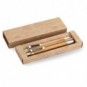 Set de bolígrafo y lápiz bambu Madera