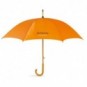 Paraguas automático con mango de madera Naranja