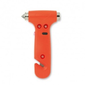 Martillo de emergencia cutter linterna Naranja