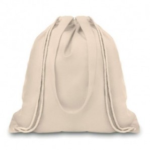 Mochila en canvas con asas largas Beige