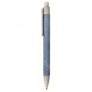 Bolígrafo de cartón acabado jeans Azul
