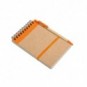 Libreta A6 papel reciclado de bolsillo Naranja