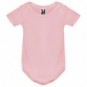Body de bebé manga corta de punto liso color Rosa claro