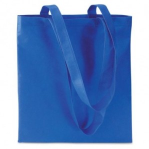 Bolsa de la compra non woven asas largas Azul real