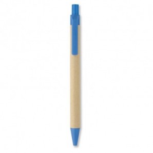 Bolígrafo biodegradable de cartón Azul