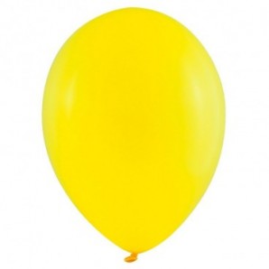 Pack globos 25 cm + varillas + inflador eléctrico Amarillo Golden