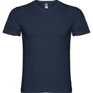 Camiseta Samoyedo 155 manga corta pico color Azul marino