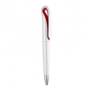 Bolígrafo de plástico cisne Rojo