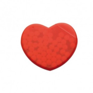 Caja de caramelos forma de corazón Rojo
