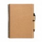 Libreta de papel reciclado 70 hojas y bolígrafo Beige