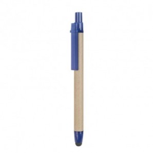 Bolígrafo de cartón con puntero Azul
