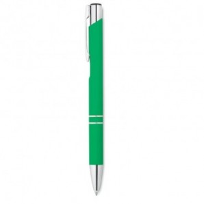 Bolígrafo con acabado caucho Verde