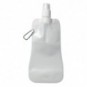 Botella de agua plegable con mosquetón Blanco