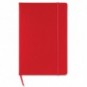 Libreta A5 con banda elástica Rojo
