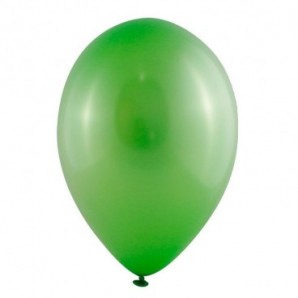 Globos metalizados personalizados 27 cm diámetro Verde