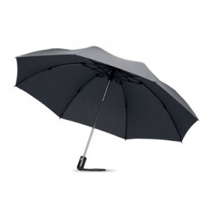 Paraguas plegable automático y reversible Gris