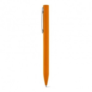 Bolígrafo de aluminio con clip acabado brillante Naranja