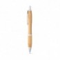 Bolígrafo de bambú y terminales metálicos Natural