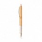 Bolígrafo de bambú con fibra de trigo Natural claro