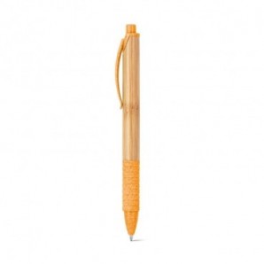 Bolígrafo de bambú con fibra de trigo Naranja