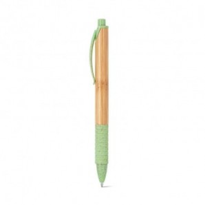 Bolígrafo de bambú con fibra de trigo Verde claro