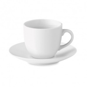 Taza y plato de cerámica para café