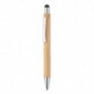 Bolígrafo pulsador de bambú con puntero Madera