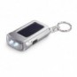 Llavero linterna energía solar Plateado mate