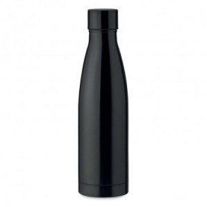 Botella de acero inoxidable doble pared 500 ml Negro