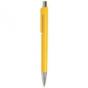 Bolígrafo de plástico Alpha Amarillo