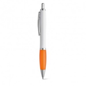 Bolígrafo con clip de metal con tinta azul Naranja