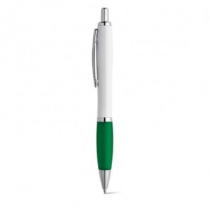 Bolígrafo con clip de metal con tinta azul Verde