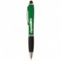 Bolígrafo de plástico Logoled con puntero Verde
