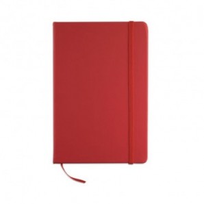 Cuaderno A5 tapa blanda a rayas Rojo