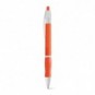 Bolígrafo con antideslizante con tinta negra Naranja