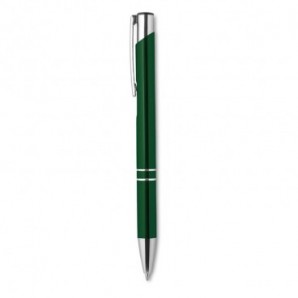 Bolígrafo pulsador tinta negra Verde