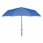 Paraguas plegable mango madera Azul real