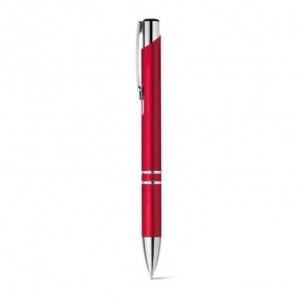 Bolígrafo con clip de metal Rojo