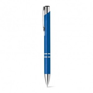 Bolígrafo con clip de metal Azul