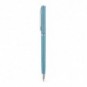 Bolígrafo fibra de paja de trigo giratorio Azul claro